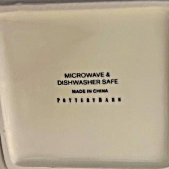 NEW S4 Pottery Barn Denver Plaid Appetizer Plates Christmas Ceramic Snack Plate - Picture 3 of 5